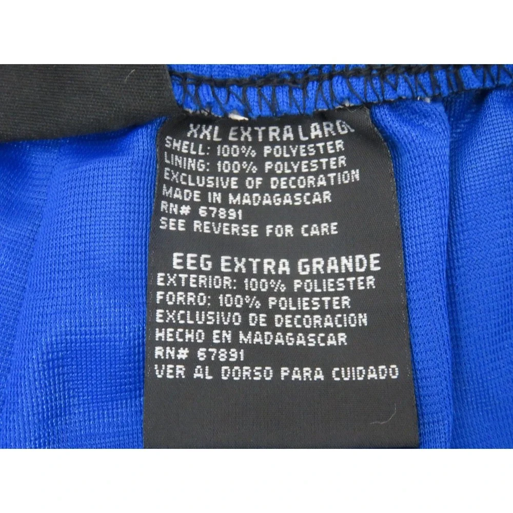 Vintage y2k And1 Basketball Shorts Mens XXL Black Blue Mesh Workout Baggy